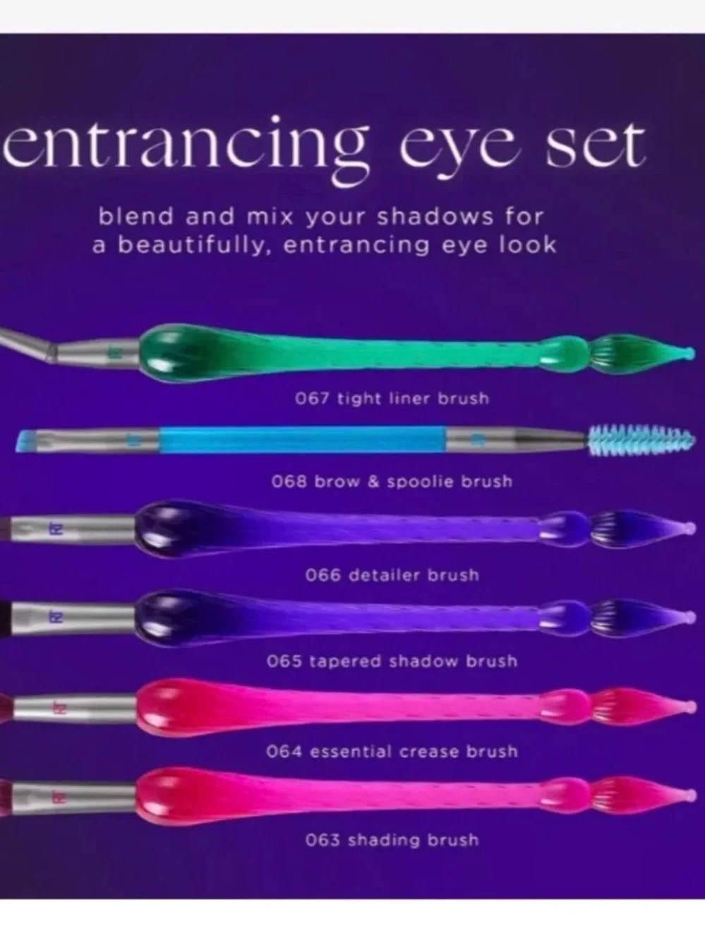 Real Techniques Enchanted Limited Edition Eye Set , Blender,ball Sponge, Face Sé